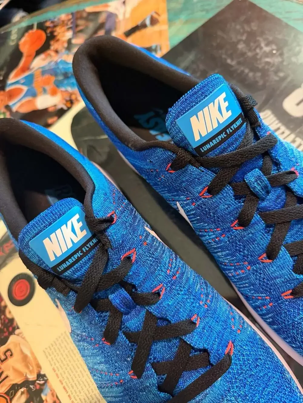 Nike LunarEpic Low Flyknit Running Shoes Racer Blue White